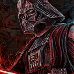 Darth Vader - 40x30cm Ulje na platnu po narudžbini - Umetnička slika po porudžbini - umetnik Milica MARUŠIĆ
