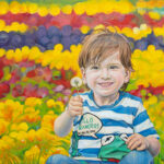 Dečak - 40x30cm Ulje na platnu - Portret deteta po narudžbini - Umetnička slika - umetnik Milica MARUŠIĆ